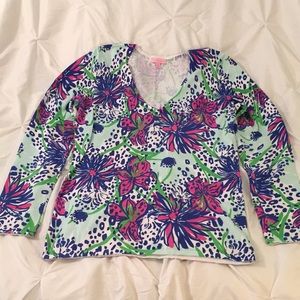 Lilly Pulitzer LS Pullover V Neck Sweater